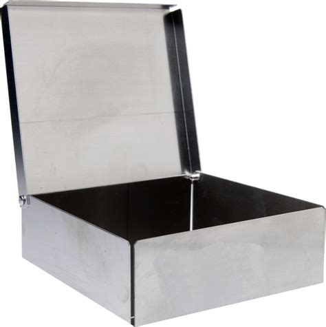 metal box with hinged lid and handle|metal box with lid 12x12x14.